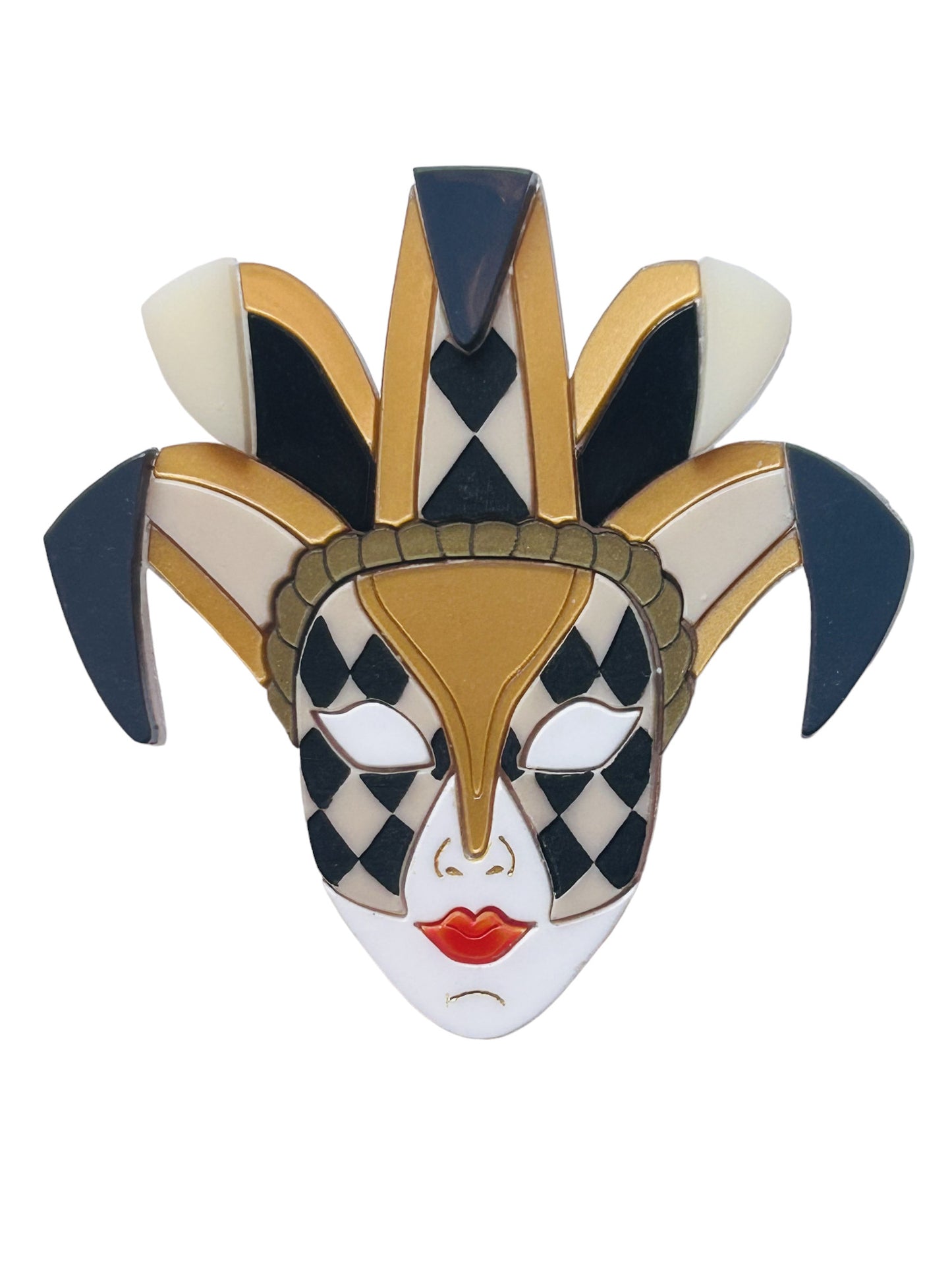 Maschere Veneziane: Maschera Joker Donna Nera