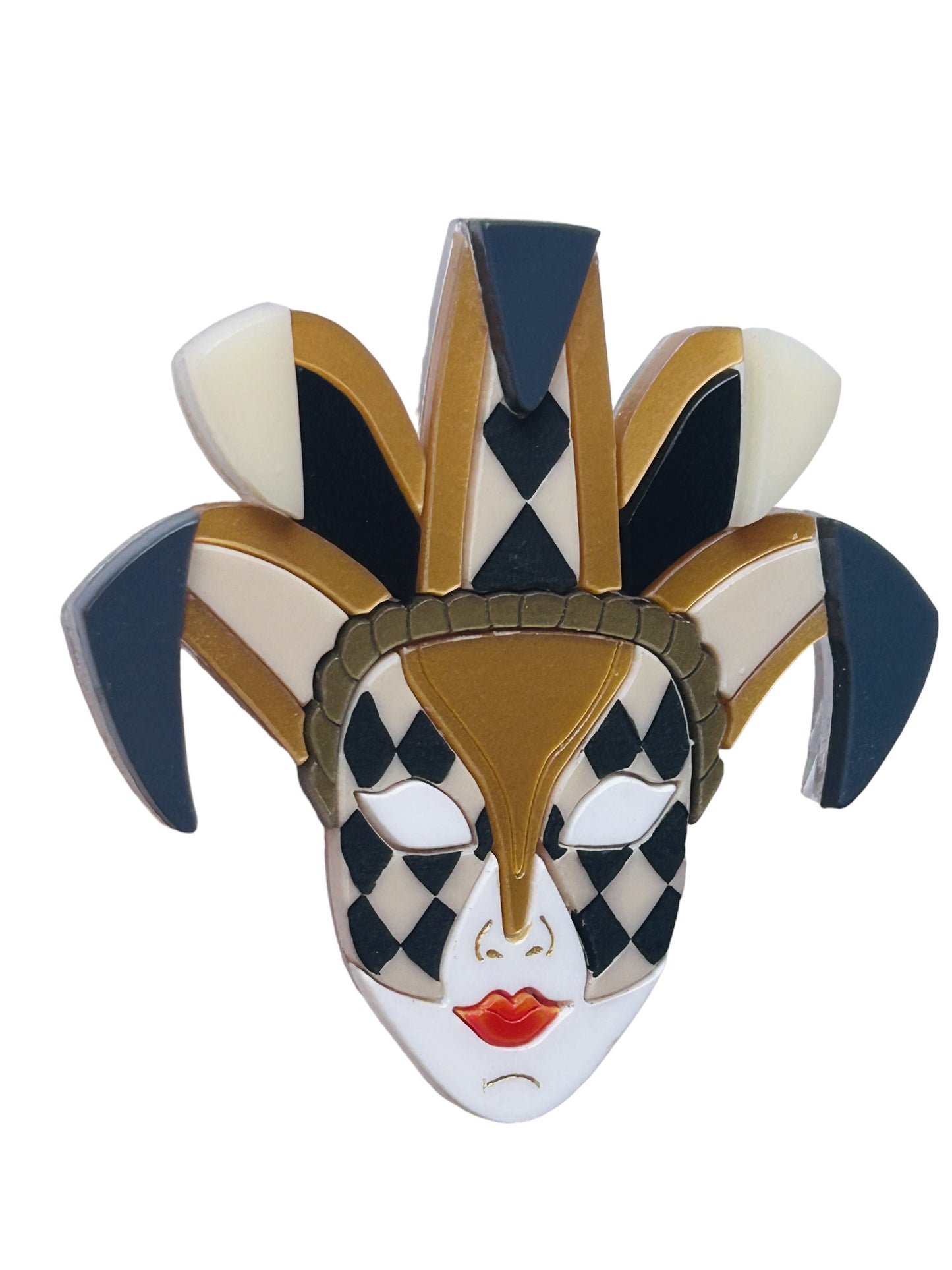 Maschere Veneziane: Maschera Joker Donna Nera