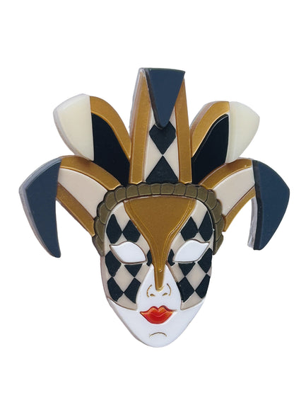 Maschere Veneziane: Maschera Joker Donna Nera