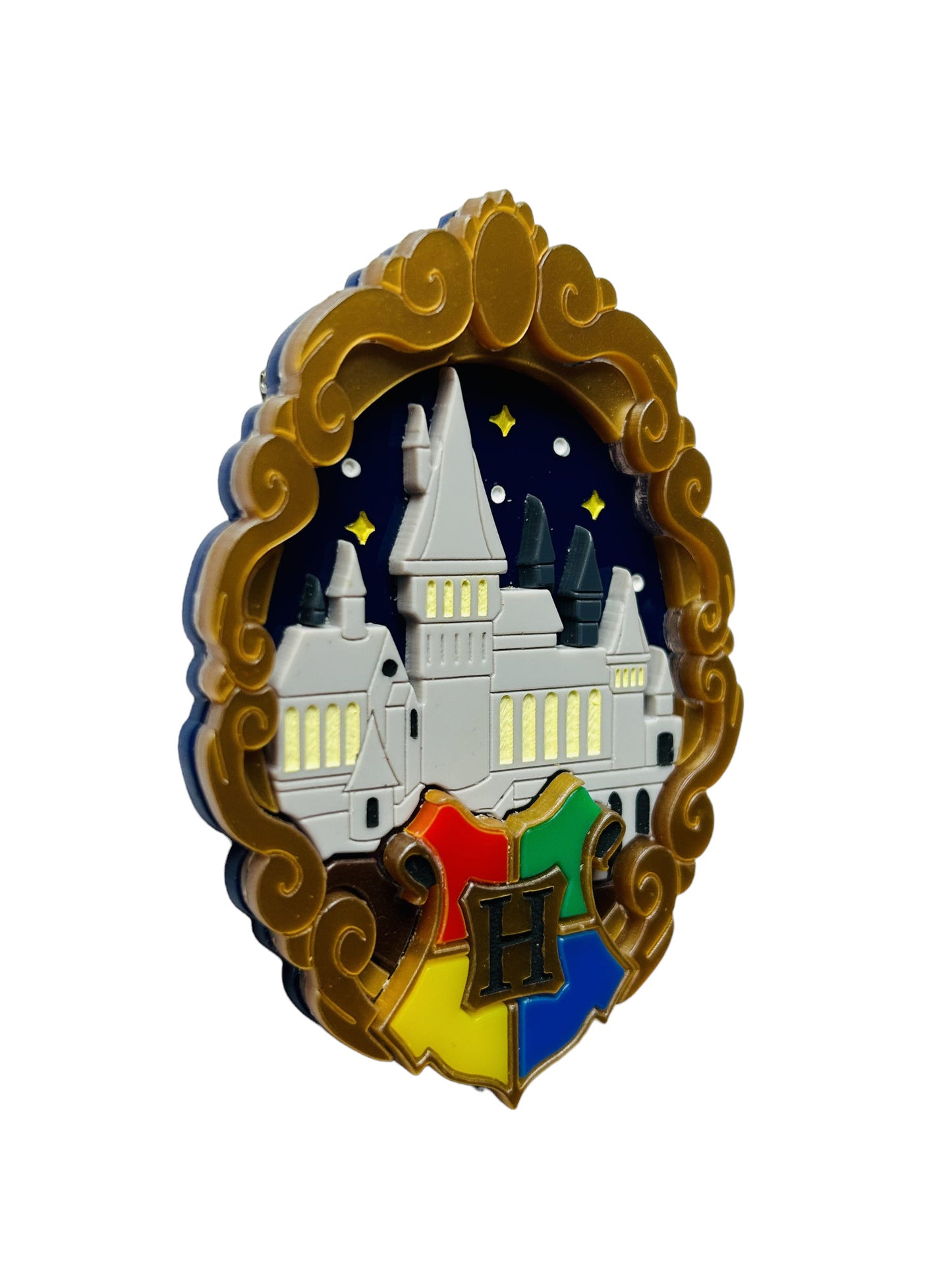 Magia & Stregoneria - Cornice Barocca con Castello Magico