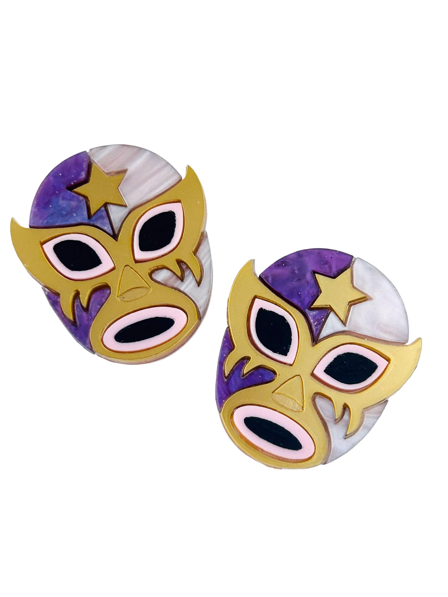 Mexico Lindo Y Querido - Orecchini Maschere Luchadores