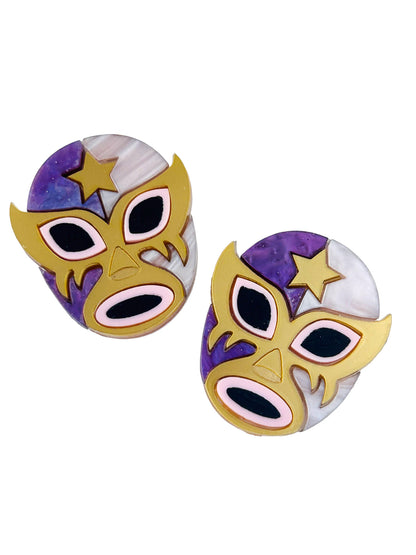 Mexico Lindo Y Querido - Orecchini Maschere Luchadores