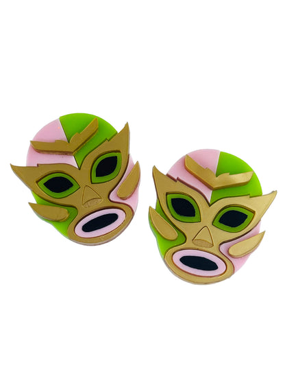 Mexico Lindo Y Querido - Orecchini Maschere Luchadores