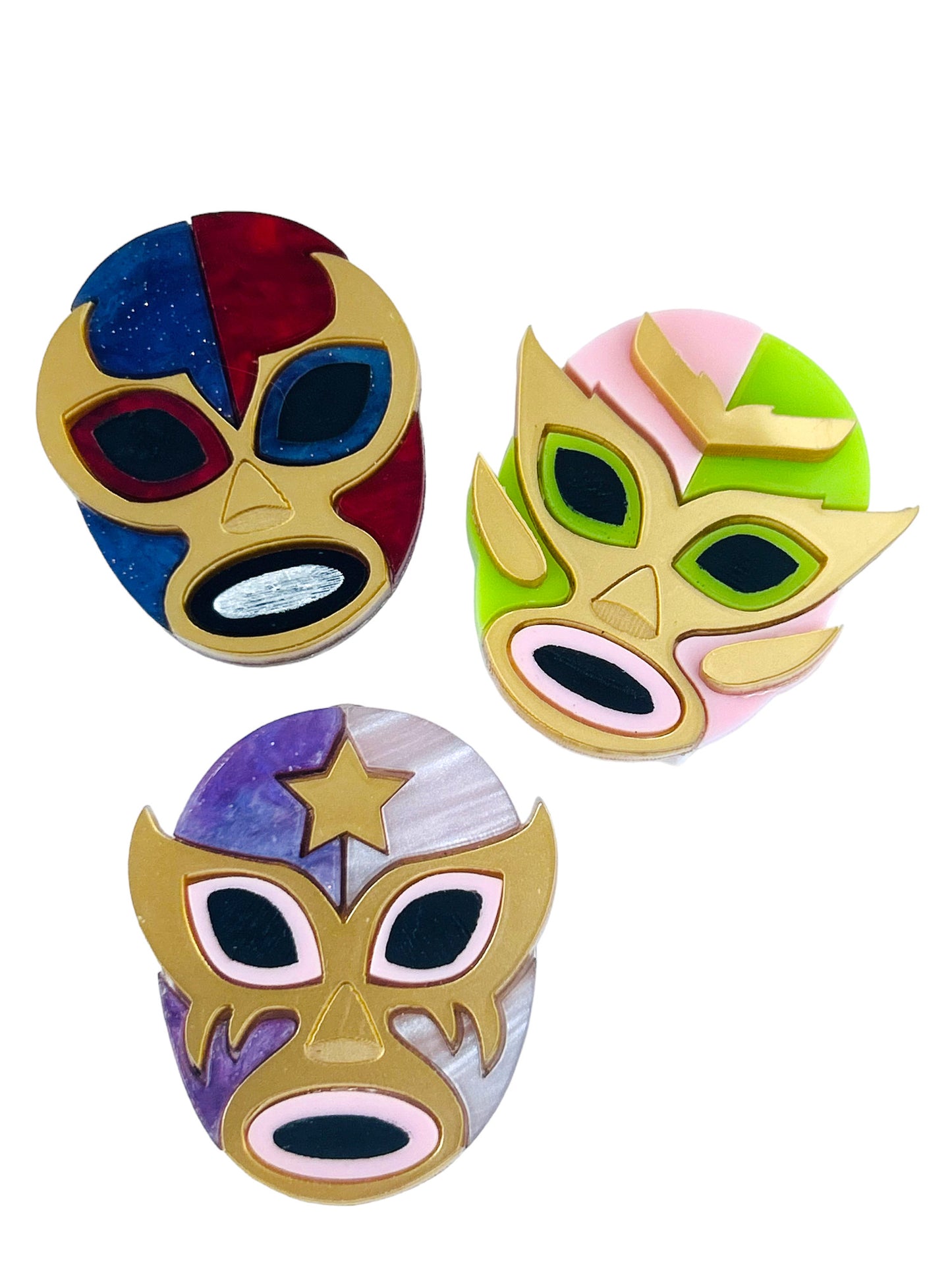 Mexico Lindo Y Querido - Orecchini Maschere Luchadores