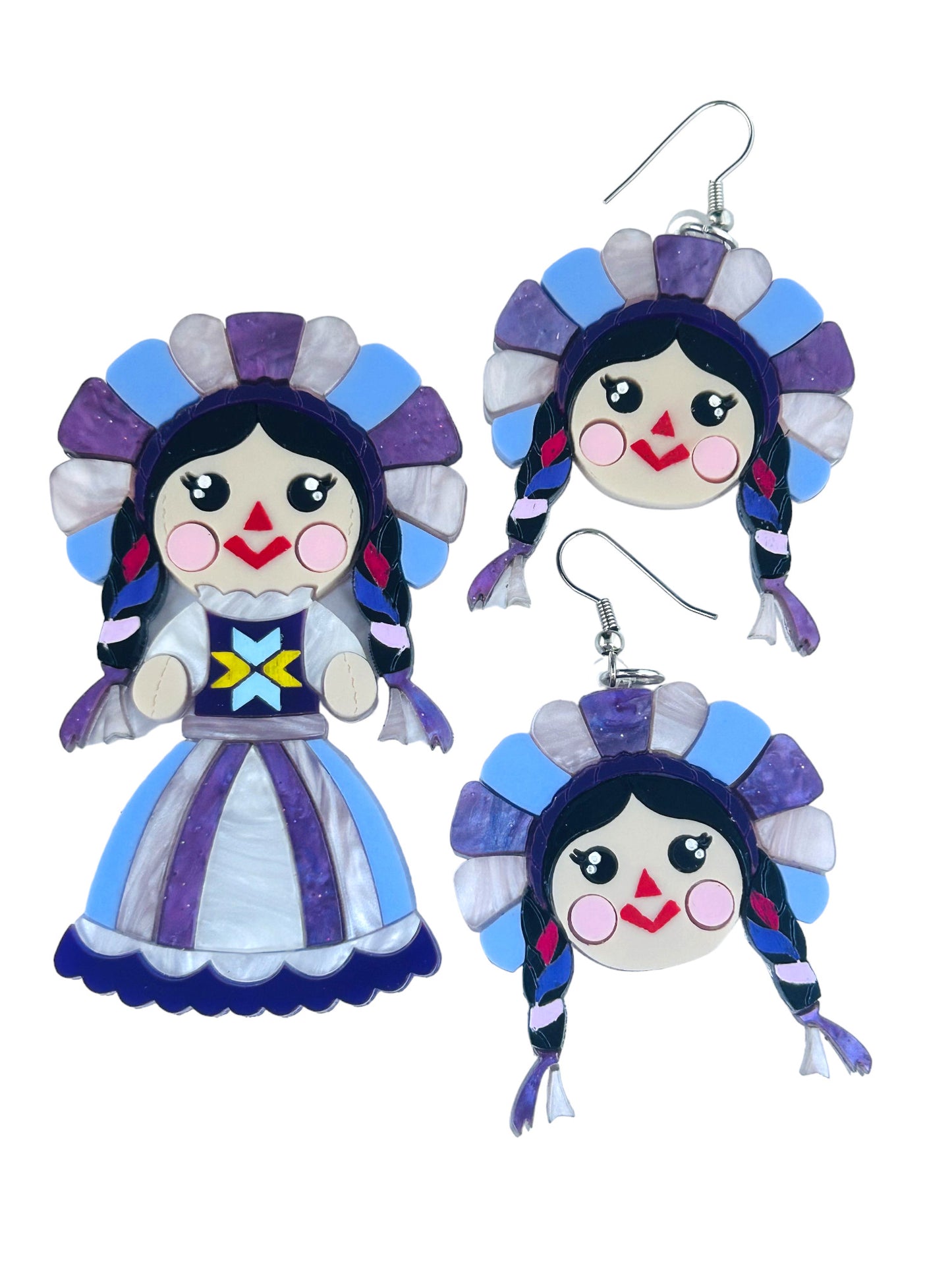 Mexico Lindo Y Querido - Orecchini Muñeca Lele Viola