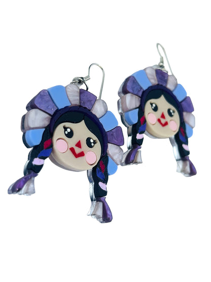 Mexico Lindo Y Querido - Orecchini Muñeca Lele Viola
