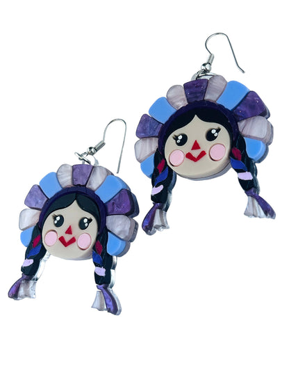 Mexico Lindo Y Querido - Orecchini Muñeca Lele Viola