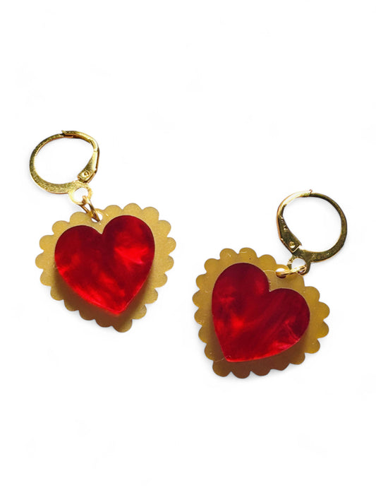 NEW! Orecchini "I PICCOLINI" - Mini Milagros Sacro Cuore ( Più Colori Disponibili)