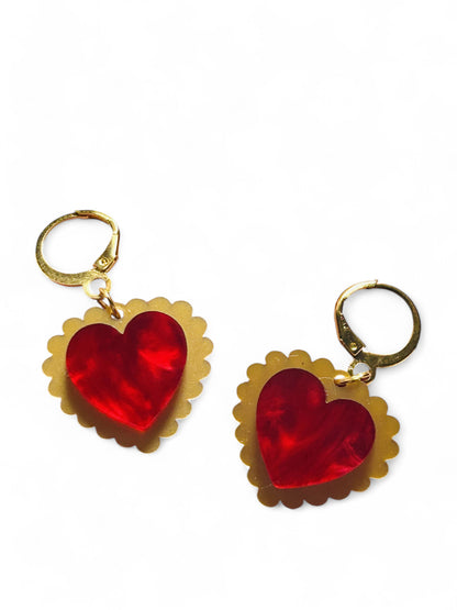 NEW! Orecchini "I PICCOLINI" - Mini Milagros Sacro Cuore ( Più Colori Disponibili)