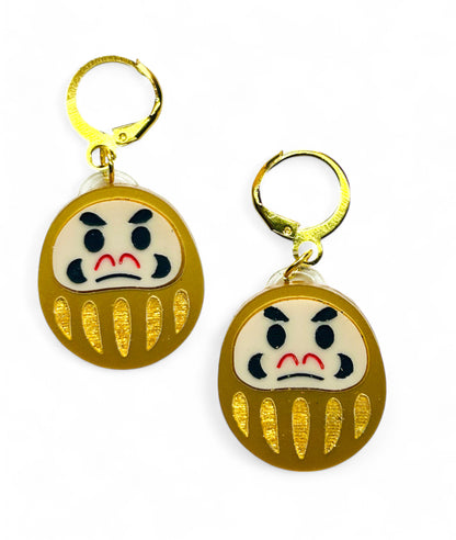 NEW! Orecchini "I PICCOLINI" - Mini Daruma Doll Porta Fortuna ( Più Colori Disponibili)