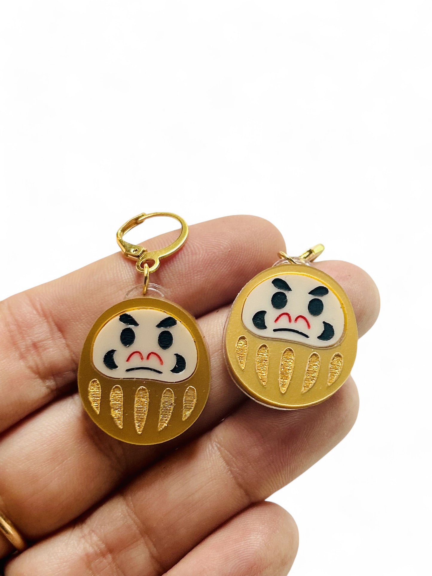 NEW! Orecchini "I PICCOLINI" - Mini Daruma Doll Porta Fortuna ( Più Colori Disponibili)