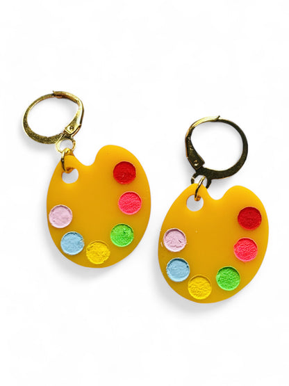 NEW! Orecchini "I PICCOLINI" - Mini Tavolozza del Pittore ( Più Colori Disponibili)