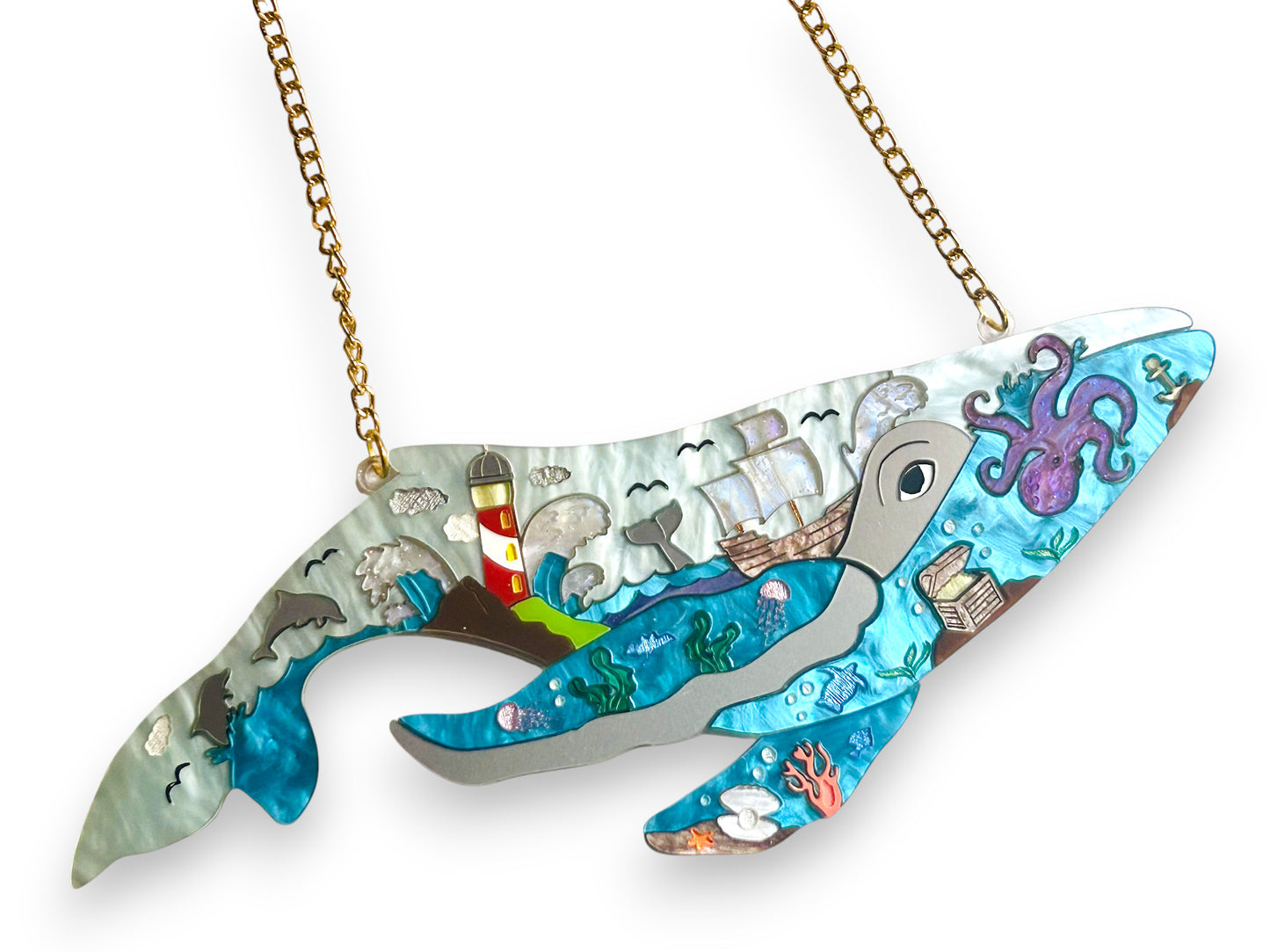 Deep Blue Sea - Collana Balena
