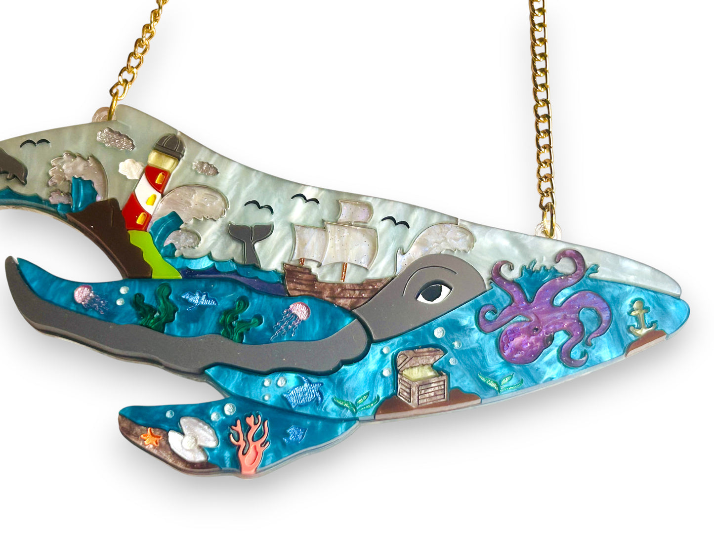 Deep Blue Sea - Collana Balena