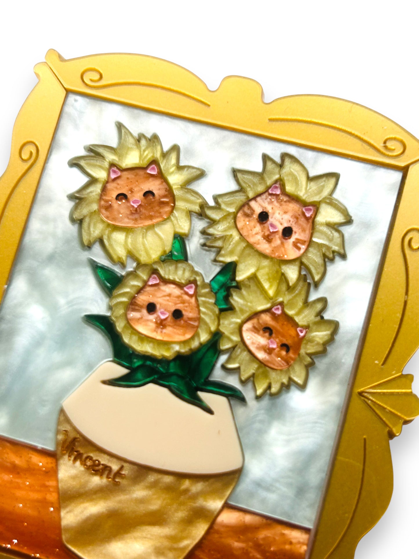 Gatti nell'Arte - Quadro Gatti Girasoli