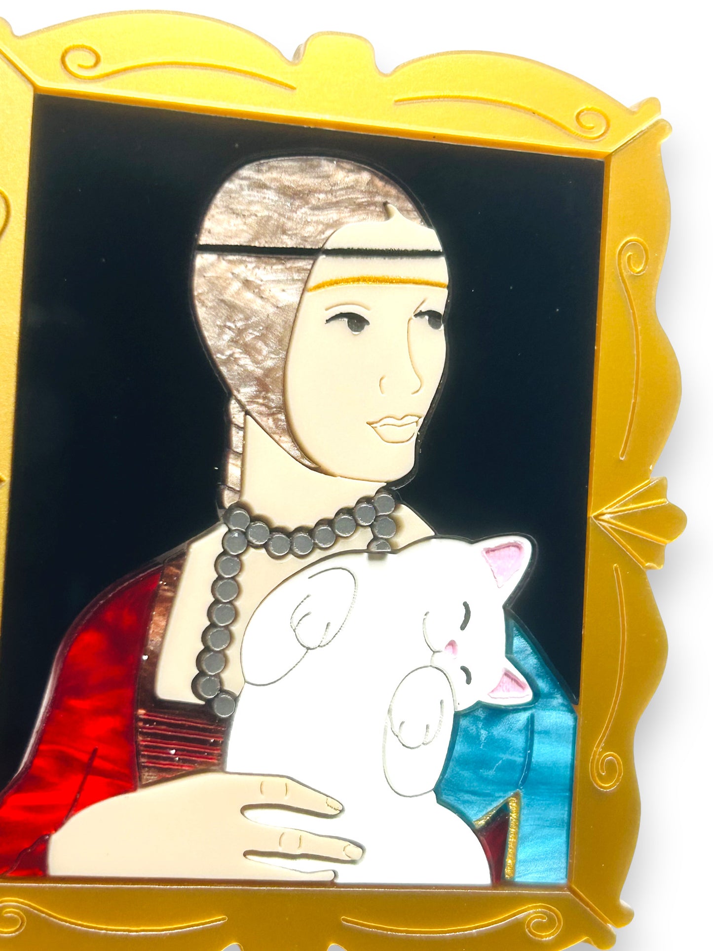 Gatti nell'Arte - Quadro Dama con Gatto