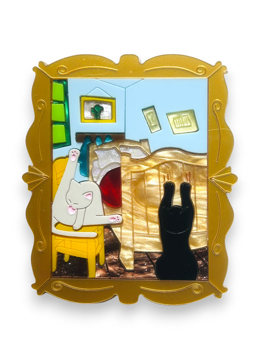 Gatti nell'Arte - Quadro Camera da Letto