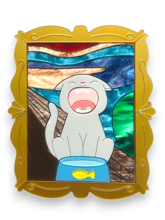 Gatti nell'Arte - Quadro Gatto L'Urlo