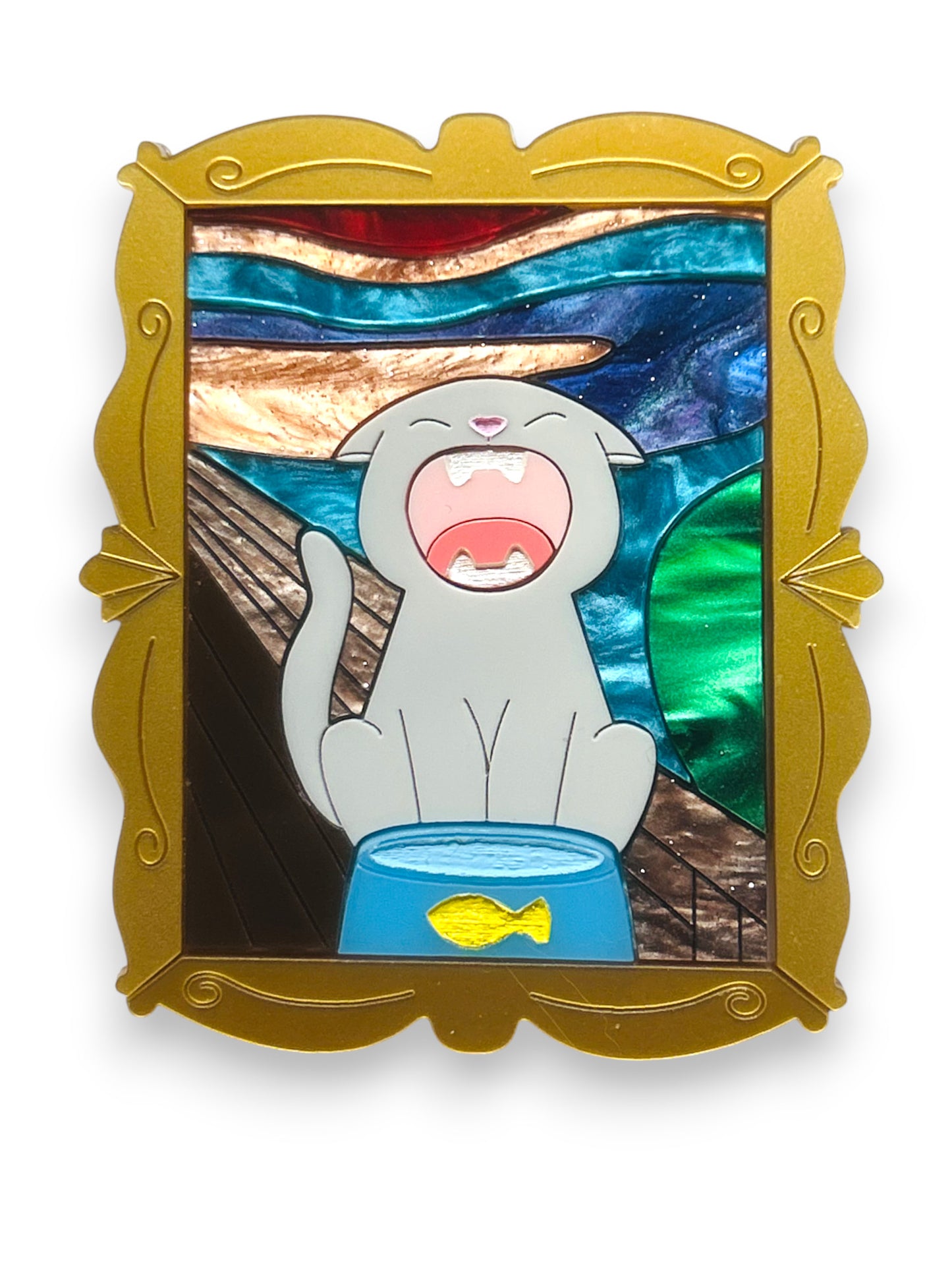 Gatti nell'Arte - Quadro Gatto L'Urlo
