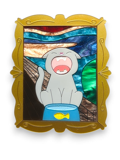 Gatti nell'Arte - Quadro Gatto L'Urlo