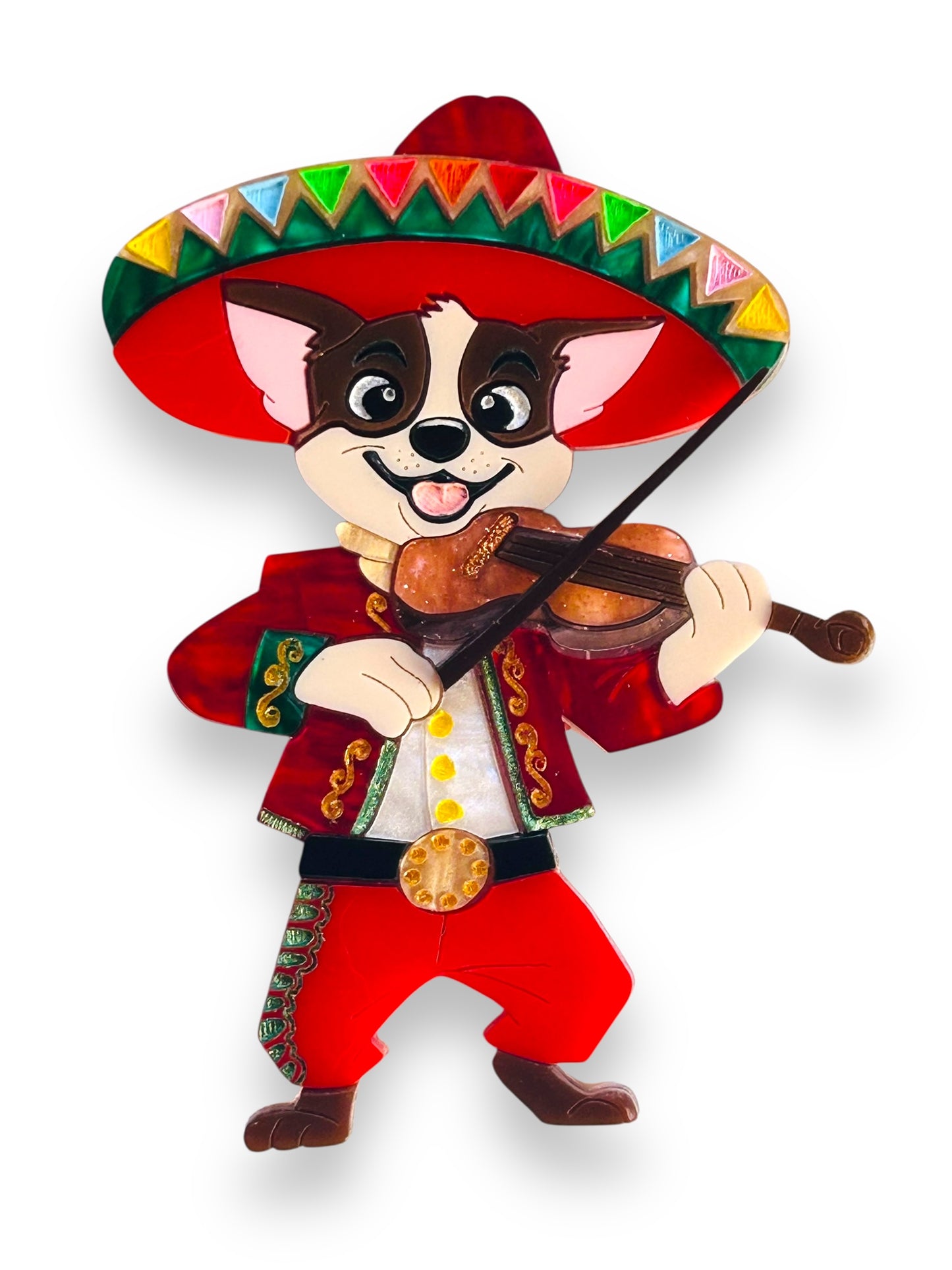 Mexico Lindo Y Querido - Spilla Mariachi Chihuahua con Violino