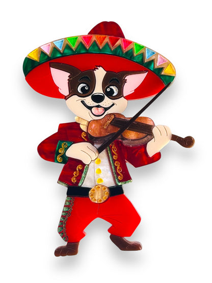 Mexico Lindo Y Querido - Spilla Mariachi Chihuahua con Violino