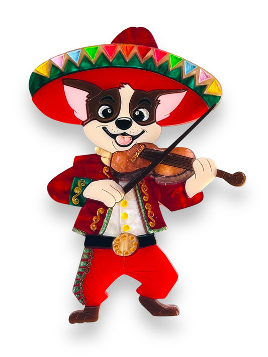 Mexico Lindo Y Querido - Spilla Mariachi Chihuahua con Violino