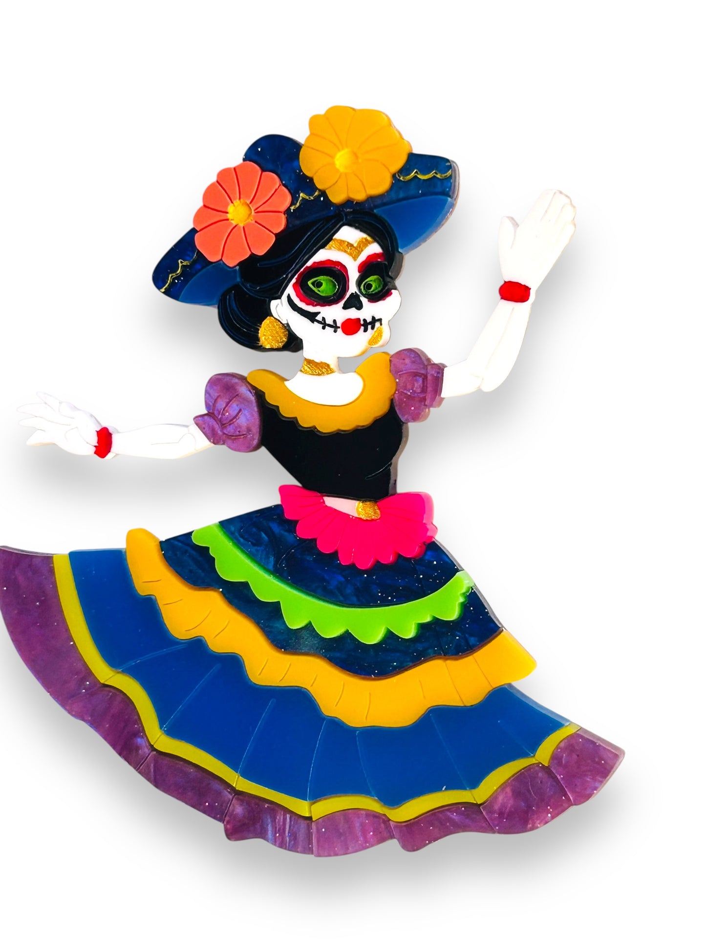 Mexico Lindo Y Querido - Spilla Calavera Catrina Ballerina