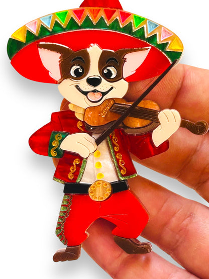 Mexico Lindo Y Querido - Spilla Mariachi Chihuahua con Violino