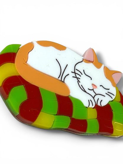 A Quiet Life - Spilla Gatto su Plaid
