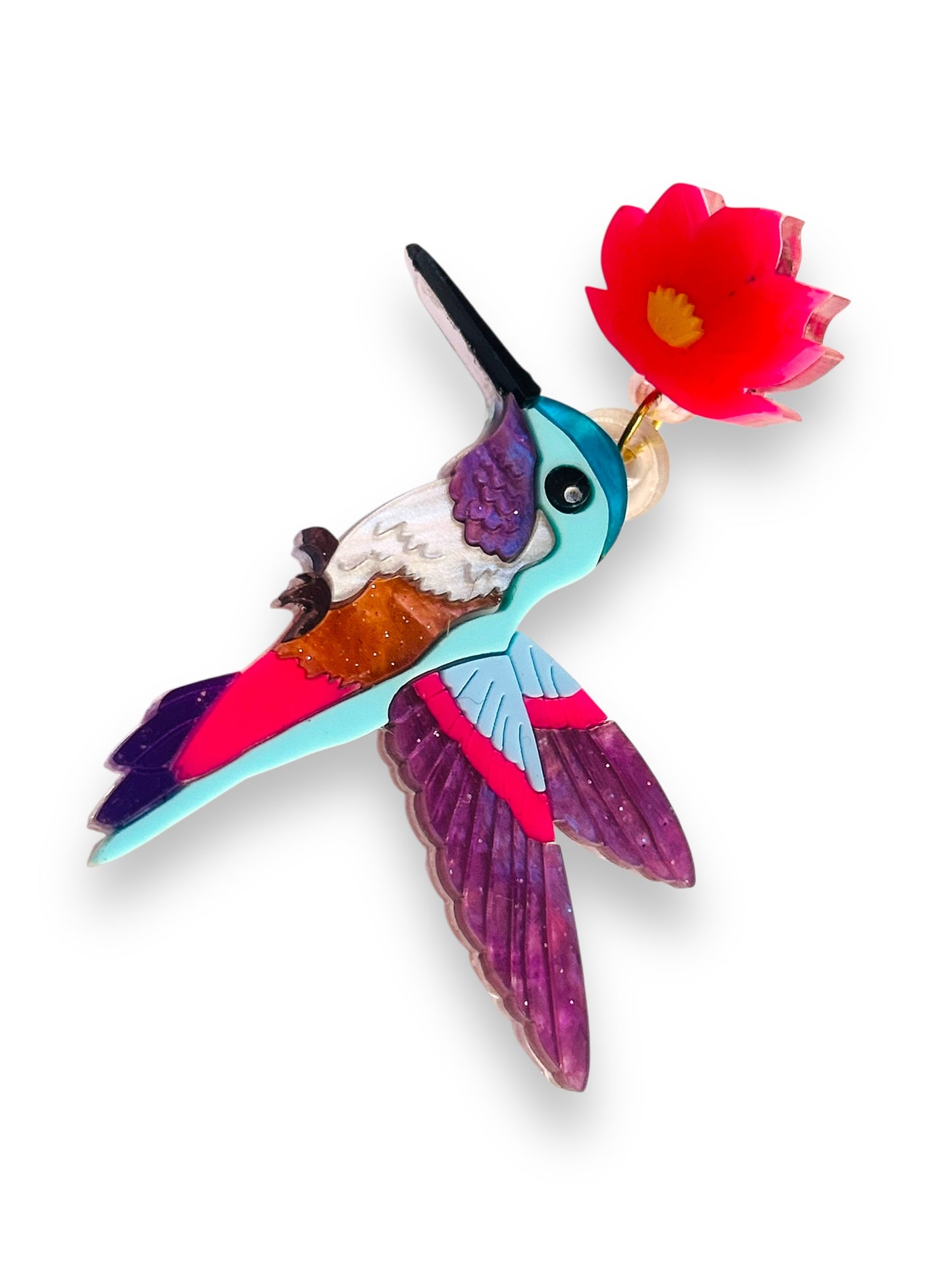 Mexico Lindo Y Querido - Orecchini Colibrì