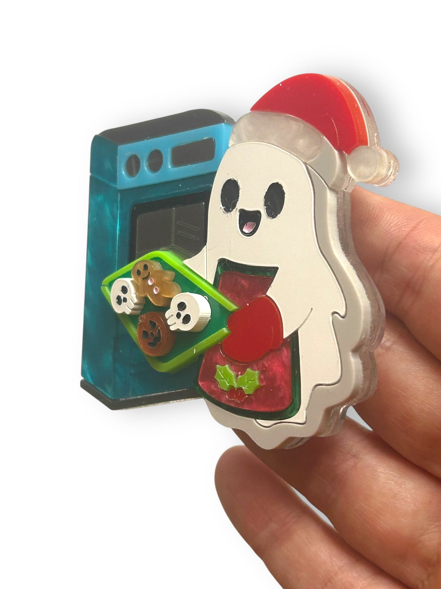 Spooky Christmas  - Spilla Fantasma che Prepara i Biscotti nel Forno