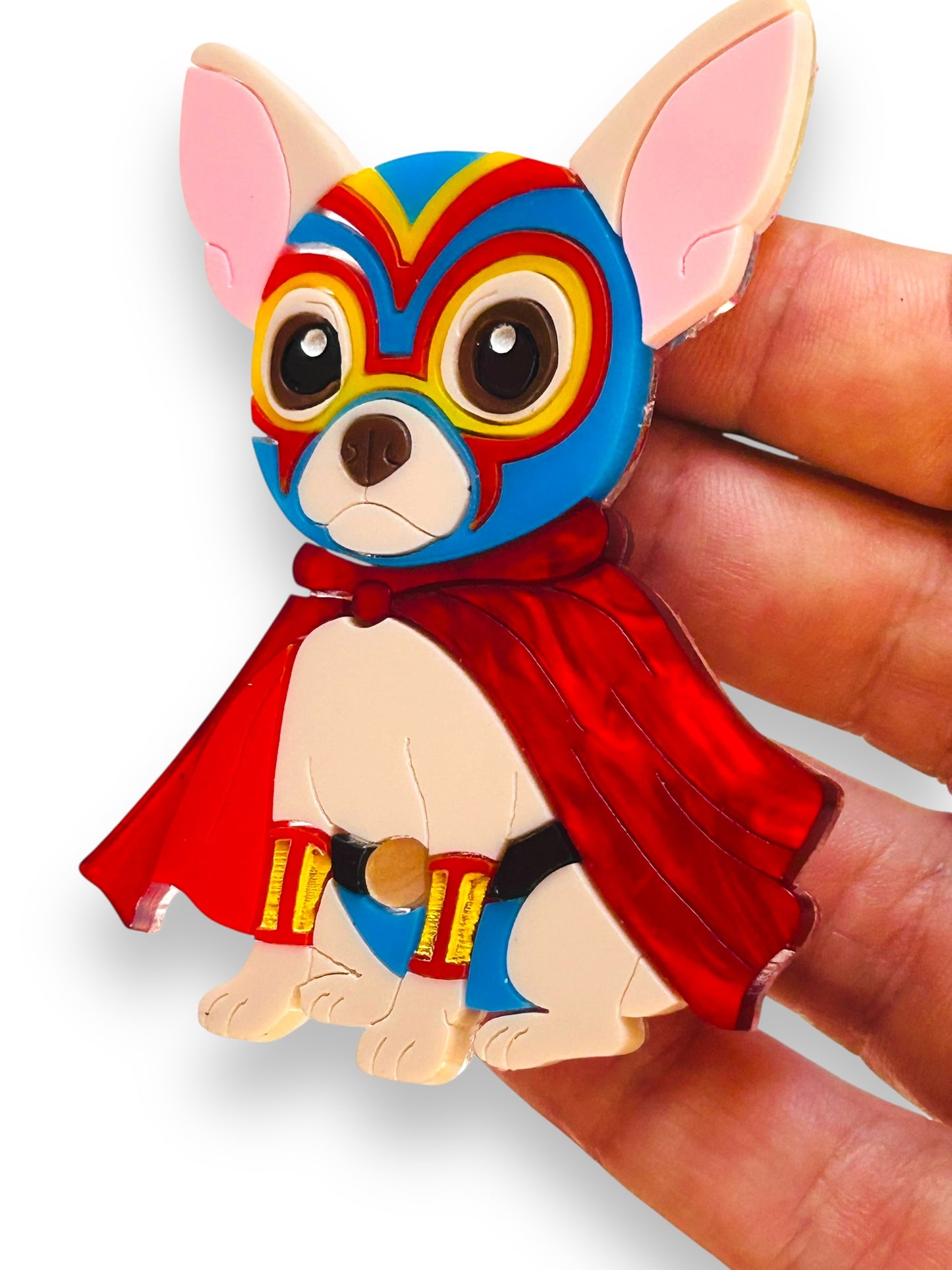 Mexico Lindo Y Querido - Spilla Chihuahua Luchador