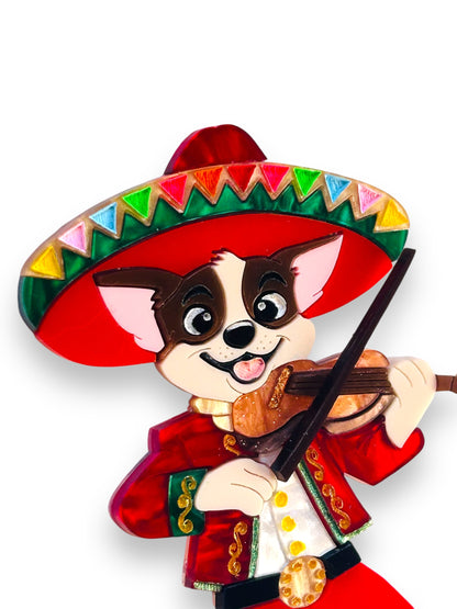 Mexico Lindo Y Querido - Spilla Mariachi Chihuahua con Violino