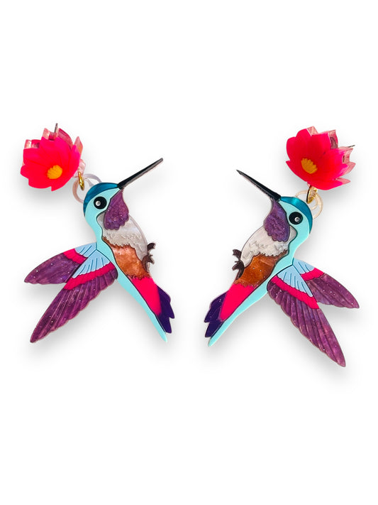 Mexico Lindo Y Querido - Orecchini Colibrì