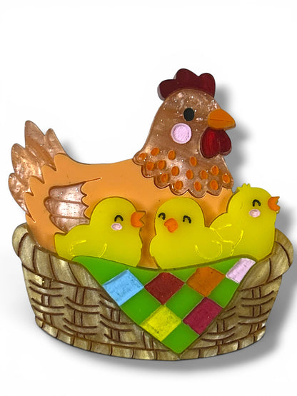 A Quiet Life - Spilla Gallina con Pulcini
