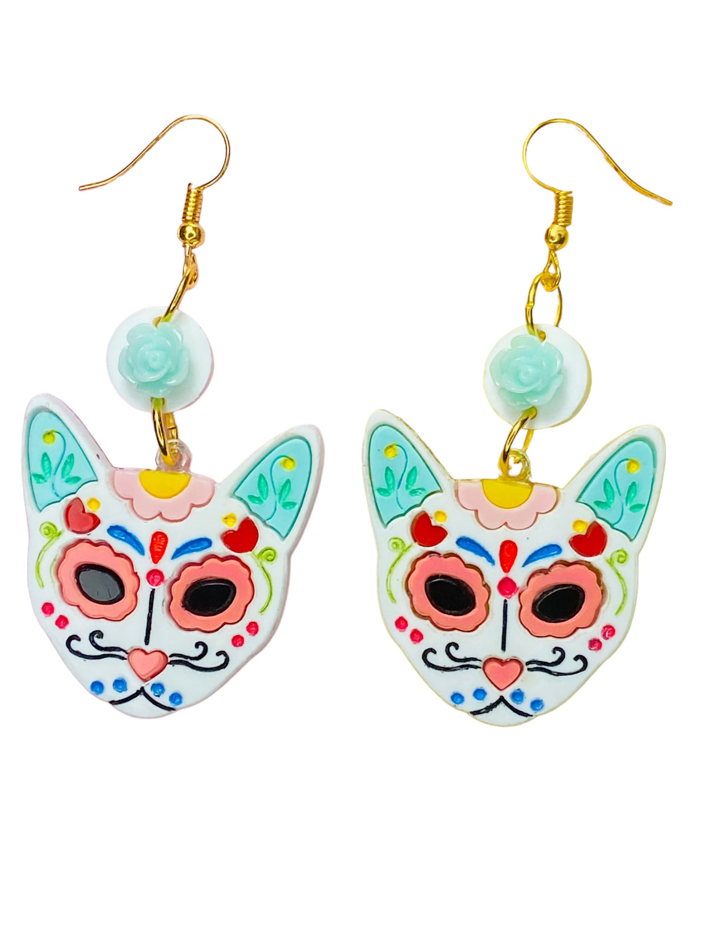 Dia de Los Muertos - Orecchini Gatto Calavera