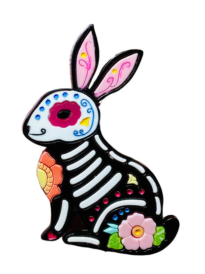Dia De Los Muertos - Calavera Conigli Scheletro + Fiori