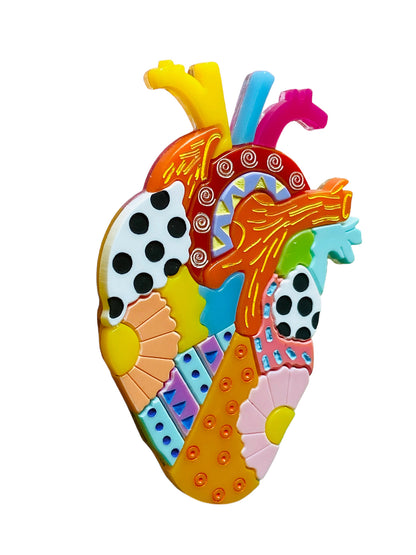 Arte Messicana - Alebrije Cuore Anatomico