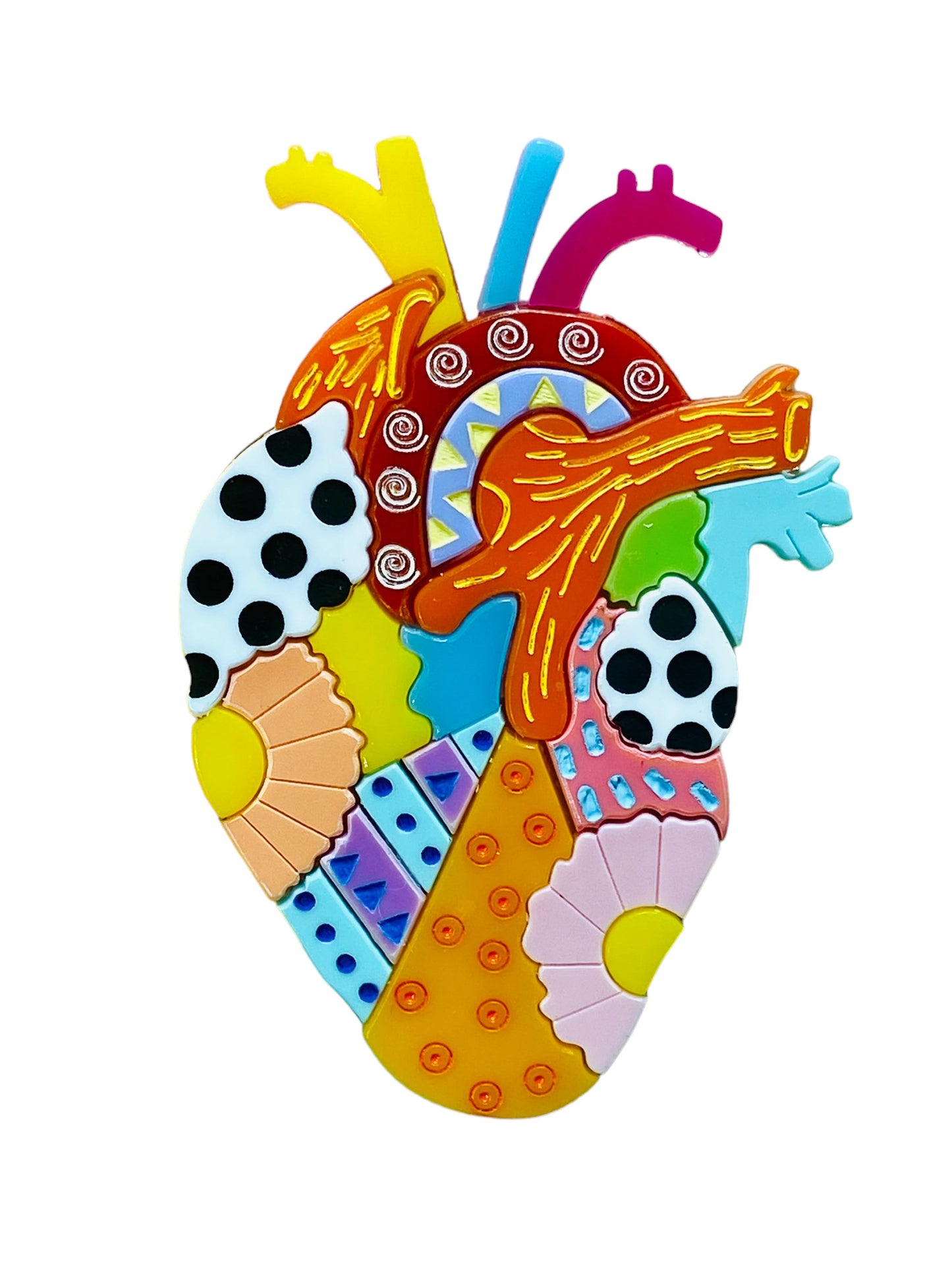 Arte Messicana - Alebrije Cuore Anatomico