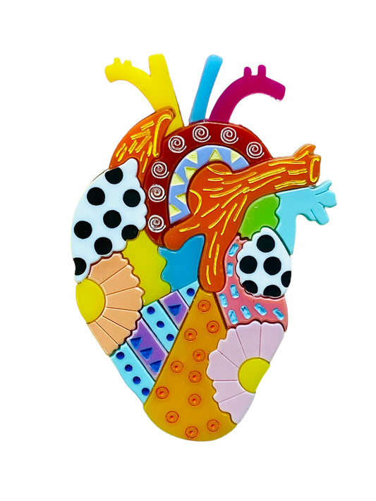 Arte Messicana - Alebrije Cuore Anatomico