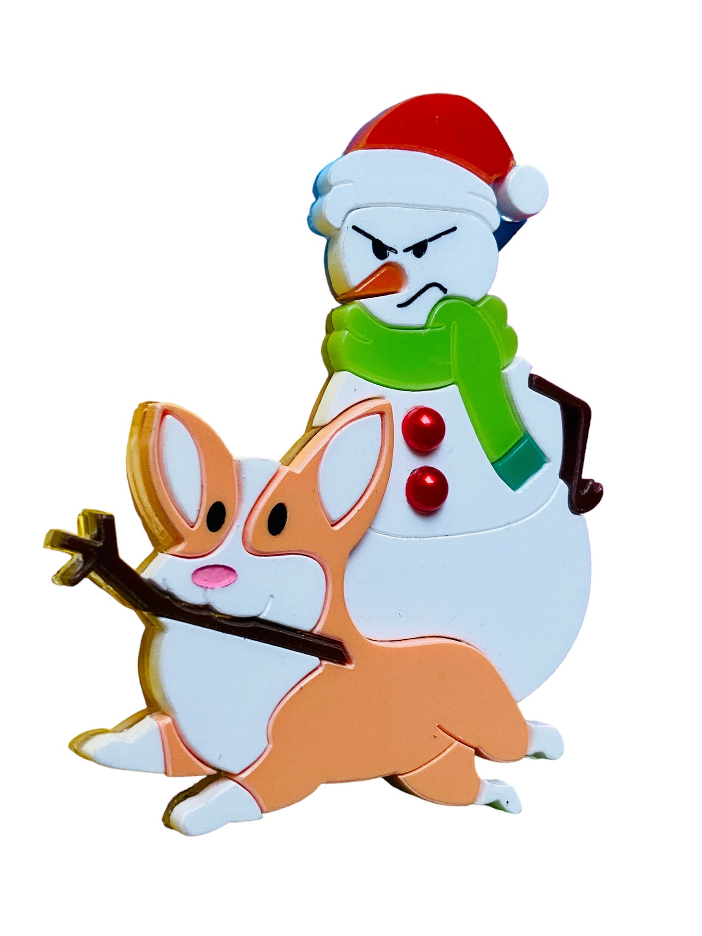 Winter Wonderland - Cane + Pupazzo di Neve "Mordi & Fuggi"